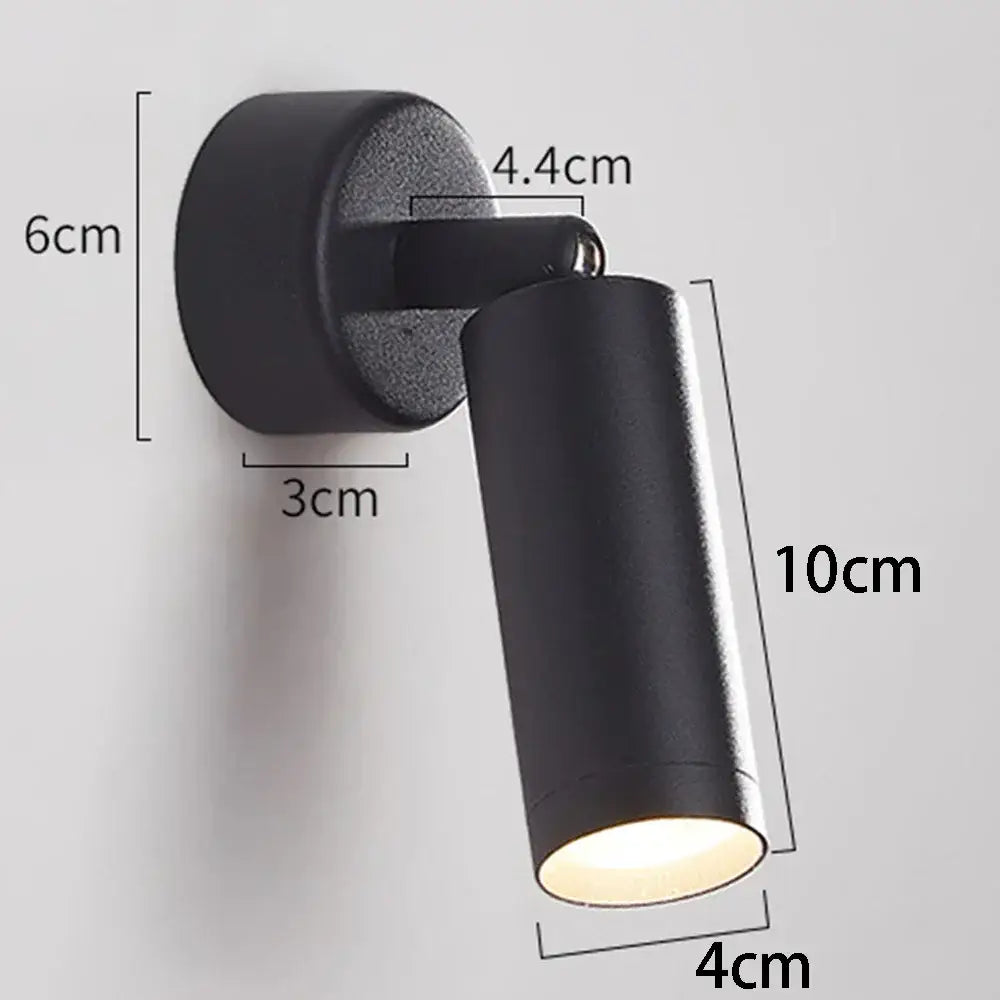 Modern black adjustable metal spotlight wall lamp with matte finish and adjustable arm for bedroom decorbites adjustable metal use