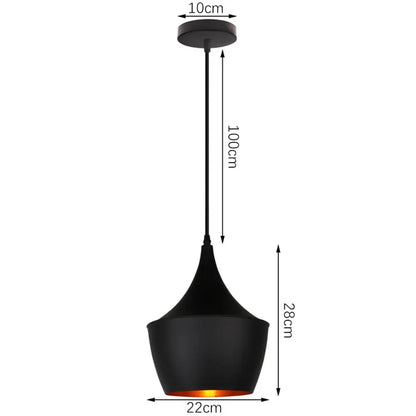 Modern black aluminium pendant light with matte finish and warm amber glow ideal for dining room decorbites black aluminium