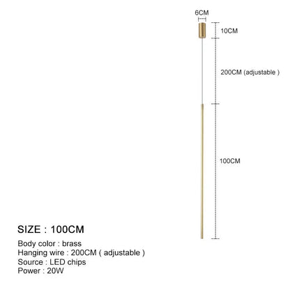 Modern Black Aluminum Linear Pendant Light - Decorbites