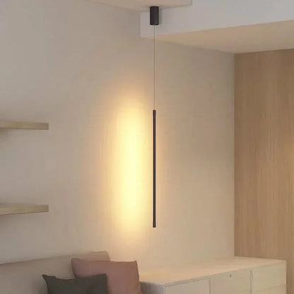 Modern Black Aluminum Linear Pendant Light - Decorbites