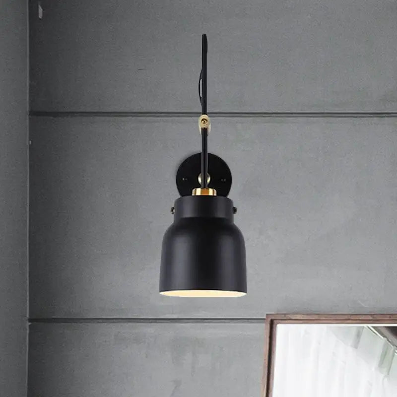 Modern black and brass industrial wall light with matte finish and brass accents perfect addition for 220v-240v use