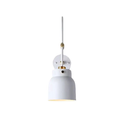 White minimalist pendant wall light with matte finish and brass accents perfect addition for 220v-240v use
