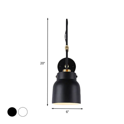 Modern black and brass industrial wall light with matte finish and 20 inch height perfect addition for 220v-240v use