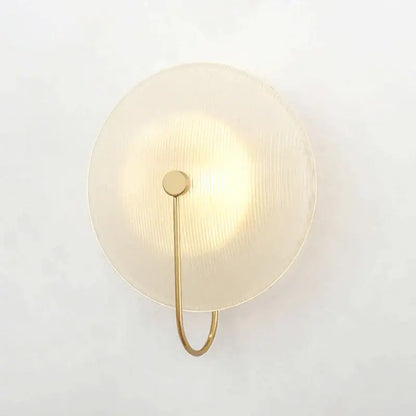 Minimalist wall lamp with frosted glass stripe and brass finish from decorbites glass stripe gold collection for bedroom decor