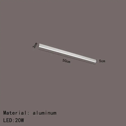 Modern black and metallic led ceiling light featuring a 50cm aluminum 20w led light strip for living room decorbites led ceiling