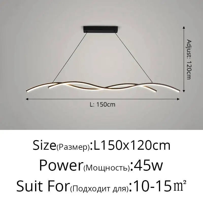 Modern Black and White Metal LED Pendant Light - Decorbites