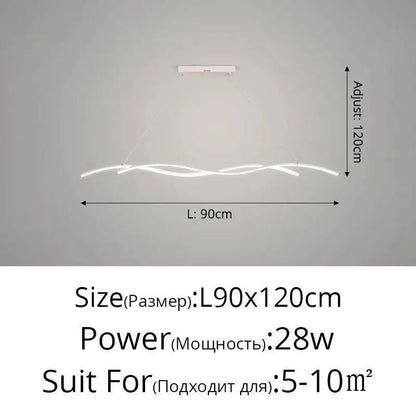 Modern Black and White Metal LED Pendant Light - Decorbites