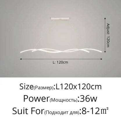 Modern Black and White Metal LED Pendant Light - Decorbites