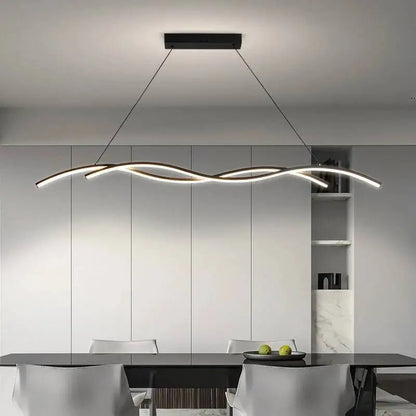 Modern Black and White Metal LED Pendant Light - Decorbites