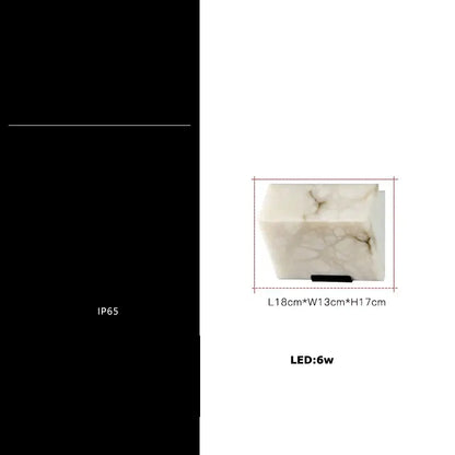 A sleek white marble art deco wall light with gray veining modern minimalist design for decorbites bedroom decor