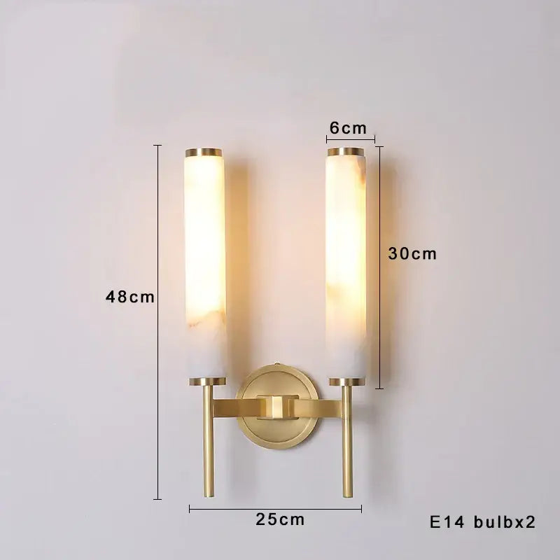 Modern black bronze brass wall lights with gold-toned frame and frosted alabaster glass shades for living room decorbites lighting