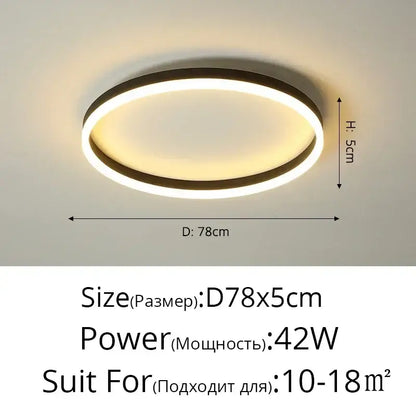 Modern black circular led ceiling light with sleek frame and warm white illumination for living room decorbites circular led ceiling lights