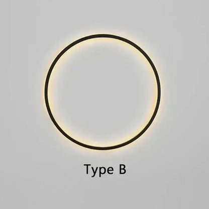 Modern black circular wall lamp with sleek frame and warm led light for stylish decorbites circular wall lamp decor