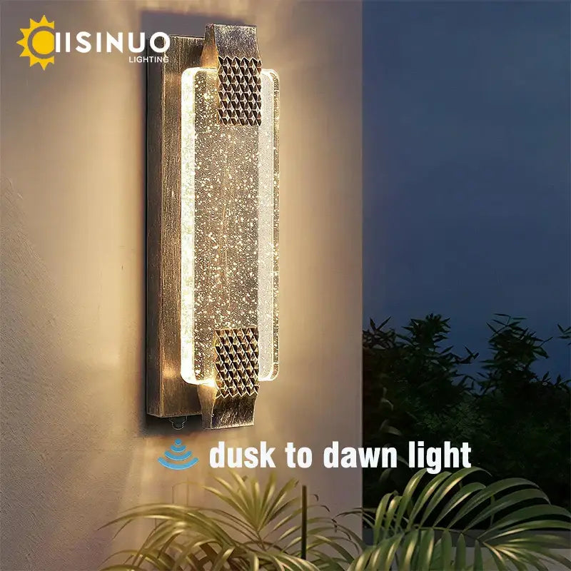 Modern black crystal bubble glass wall sconce with metallic geometric mesh and textured glittering crystal panel for porch decorbites crystal bubble