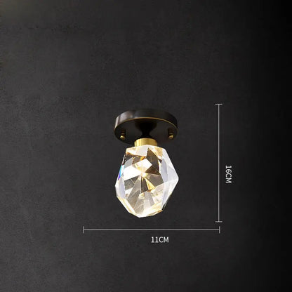 Modern black crystal copper led chandelier featuring a faceted crystal pendant light with brass-finished base decorbites black crystal
