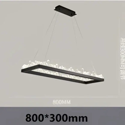 Modern black crystal led pendant light featuring clear crystal elements along the lower edge for elegant pendant lights decorbites crystal led
