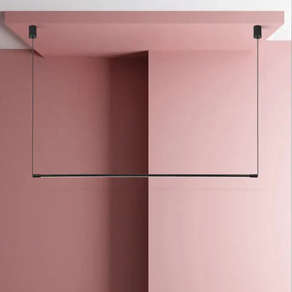 Modern black dimmable led pendant light with minimalist linear design for dining room decorbites black dimmable pendant light
