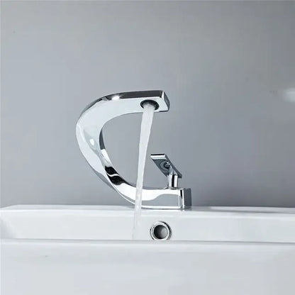Modern black and gold basin faucet with chrome finish sleek curved design single handle decorbites black mixer tap