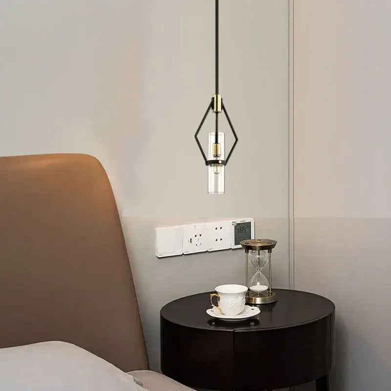 Modern black and gold pendant lights with clear glass e27 center ideal for dining room decorbites clear glass lighting