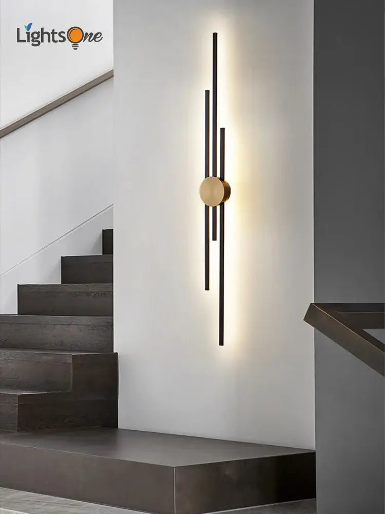 Modern black and gold copper wall light with sleek minimalist design for bedroom decorbites copper wall sconce