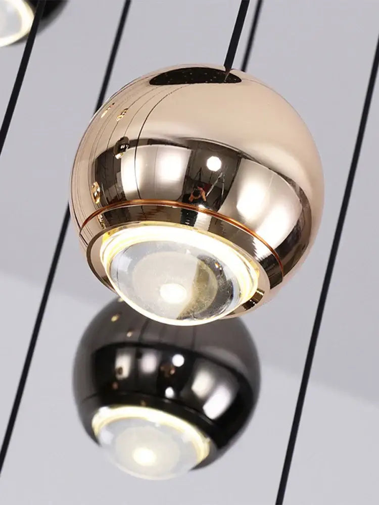 Modern black and gold crystal ball pendant light with glossy gold spherical shade and warm led bulb for living room decorbites crystal ball pendant