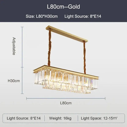 Modern black and gold crystal ceiling chandelier with gold rectangular frame crystal droplets and twisted rope suspension