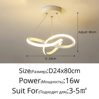 Modern white led chandelier with two interlocking rings in minimalist design by decorbites contemporary chandelier