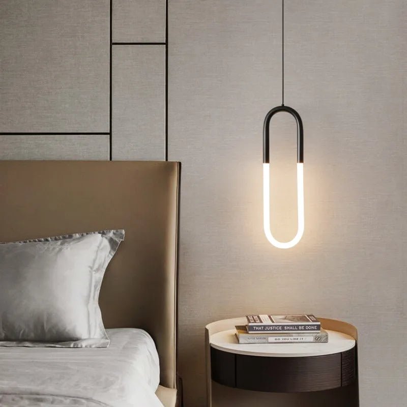 Modern Black Gold Iron Acrylic Pendant Light - Decorbites