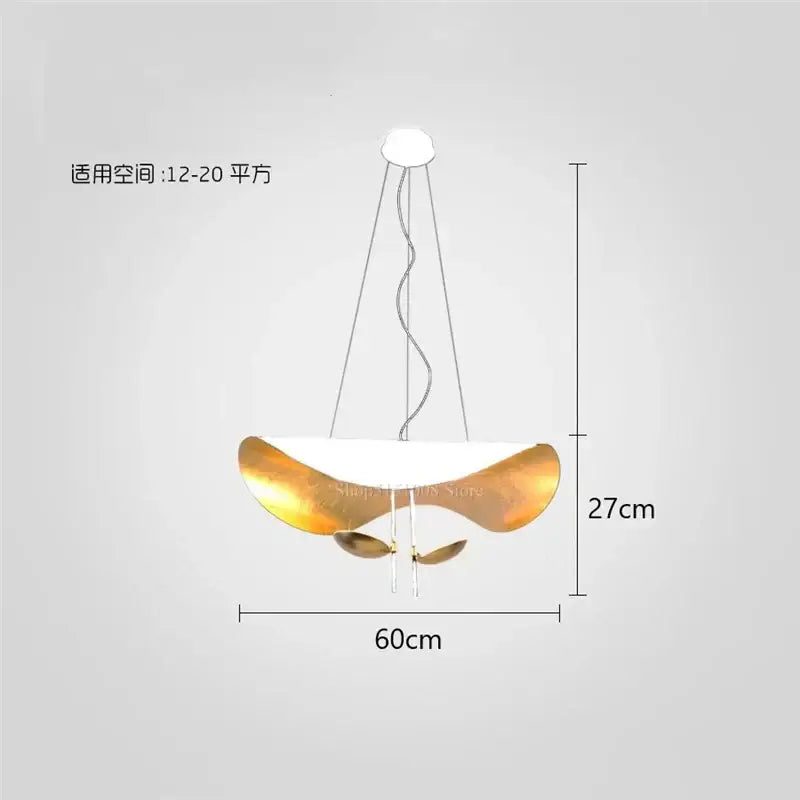 Modern black and gold leaf pendant light with sleek curved white and gold texture for living room decorbites gold texture