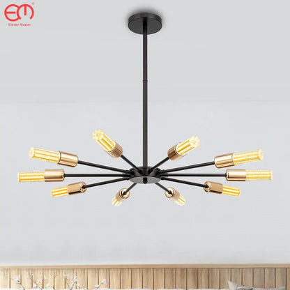 Modern black and gold decorbites led ceiling light with multiple led bulbs for bedroom decor and lighting