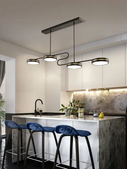Modern black metal pendant lights with three circular frosted glass shades decorbites led pendant for home décor