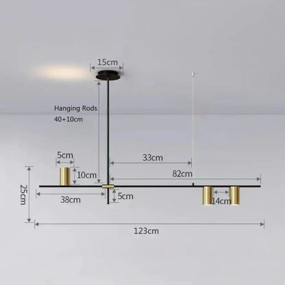 Modern black chandelier pendant lights with sleek metal frame and gold accents for kitchen island decorbites lighting
