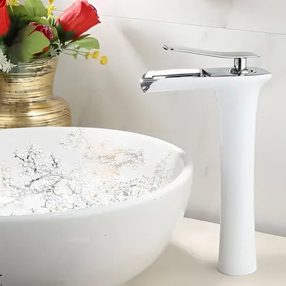 Modern black and gold waterfall bathroom basin faucet with chrome finish and sleek minimalist decorbites gold waterfall design
