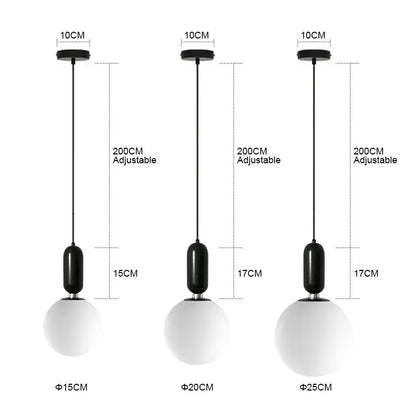 Modern black gold and white glass ball led chandelier with frosted spherical shades and matte black fixtures for living room decorbites glass ball