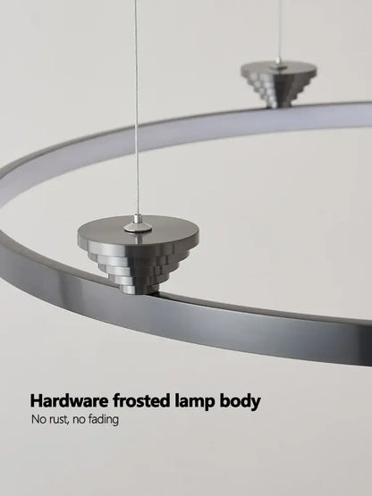 Modern black italian style annular pendant lamp with metallic hardware and frosted glass lampshade for dining room decorbites italian style