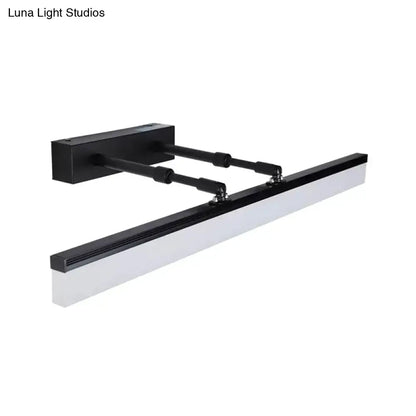 Modern black and white adjustable led bar light wall sconce with sleek minimalist design for living room