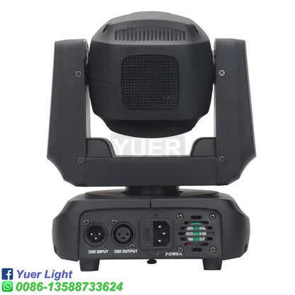 Modern black led moving head light with matte finish, integrated control ports, designed as mini beam rgbw for party rooms