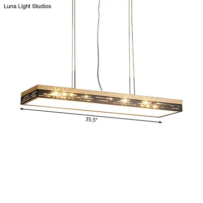 Decorbites™ modern led pendant ceiling light in black with sleek metallic frame warm led illumination 110v-120v bulb base