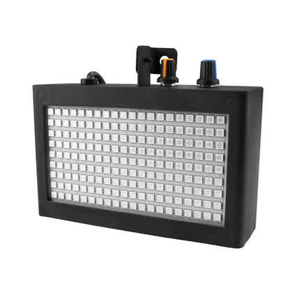 Modern black decorbites led strobe flash light with white led grid and two control knobs for party room sound control panel