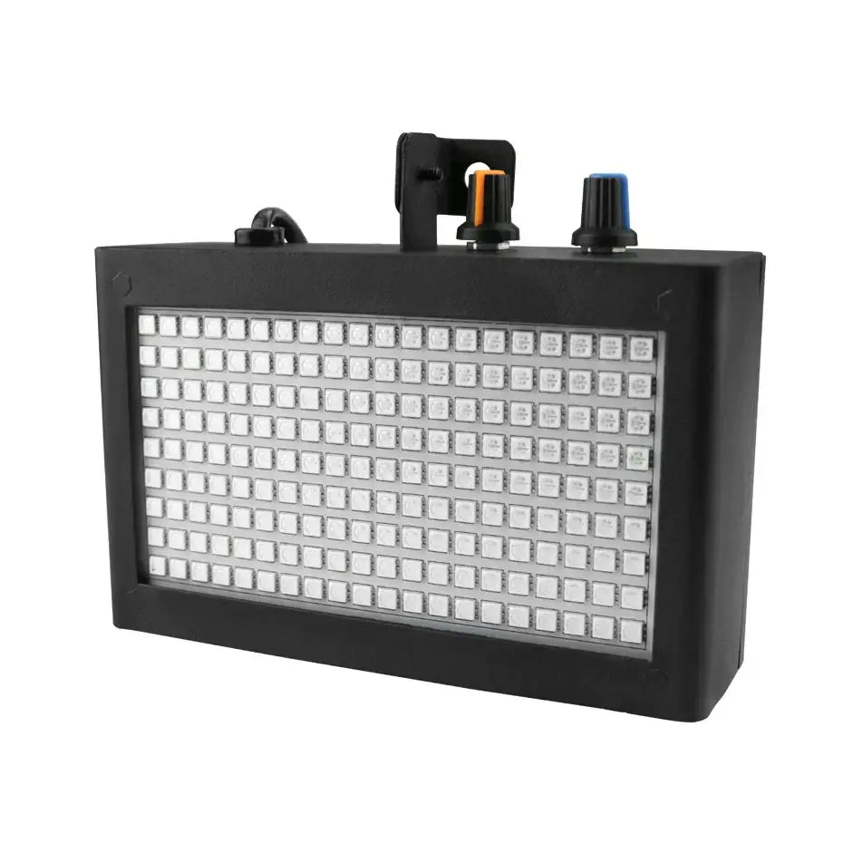 Modern black decorbites led strobe flash light with white led grid and two control knobs for party room sound control panel