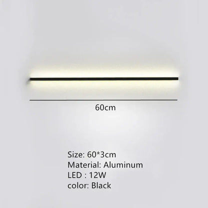 Modern black aluminum led wall sconce with sleek design featuring wall lights dimming ideal for bedroom decorbites led wall