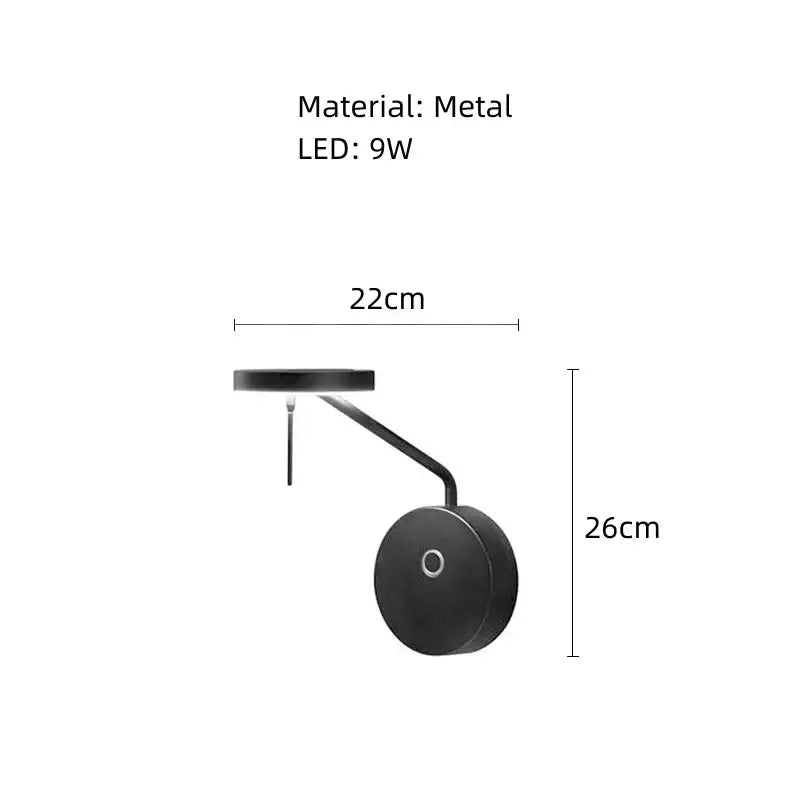 Modern black metal led chandelier with sleek curved arm and circular base for living room decorbites black metal lighting