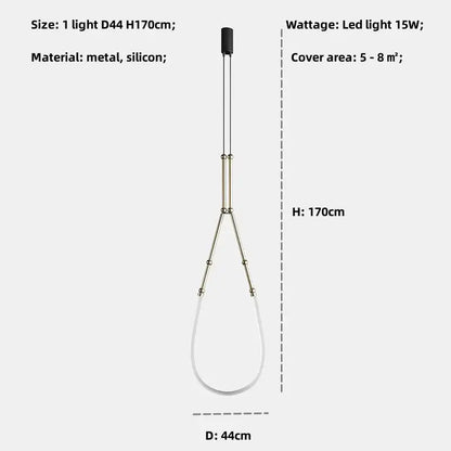 Modern black metal led pendant lights with sleek metallic frame and silicone accents for living room decorbites bamboo pendant