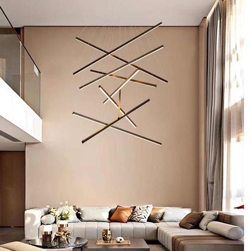 Modern Black Multi-Light LED Pendant Chandelier - Decorbites