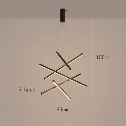 Modern Black Multi-Light LED Pendant Chandelier - Decorbites