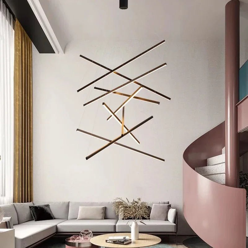 Modern Black Multi-Light LED Pendant Chandelier - Decorbites