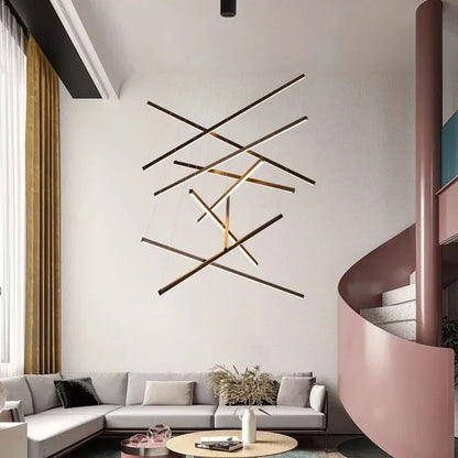 Modern Black Multi-Light LED Pendant Chandelier - Decorbites