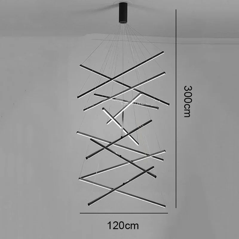 Modern Black Multi-Light LED Pendant Chandelier - Decorbites