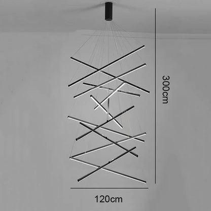Modern Black Multi-Light LED Pendant Chandelier - Decorbites