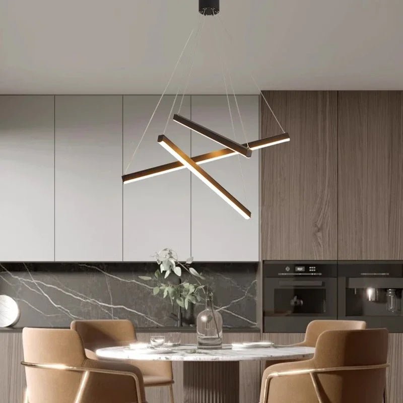 Modern Black Multi-Light LED Pendant Chandelier - Decorbites